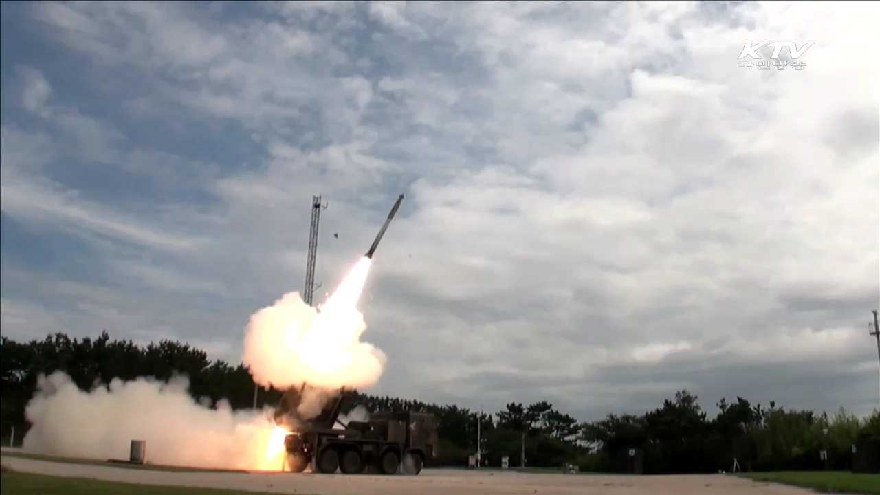 다연장로켓 '천무' 실사격훈련…도발원점 초토화