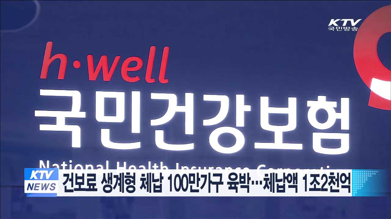 건보료 생계형 체납 100만가구 육박…체납액 1조2천억