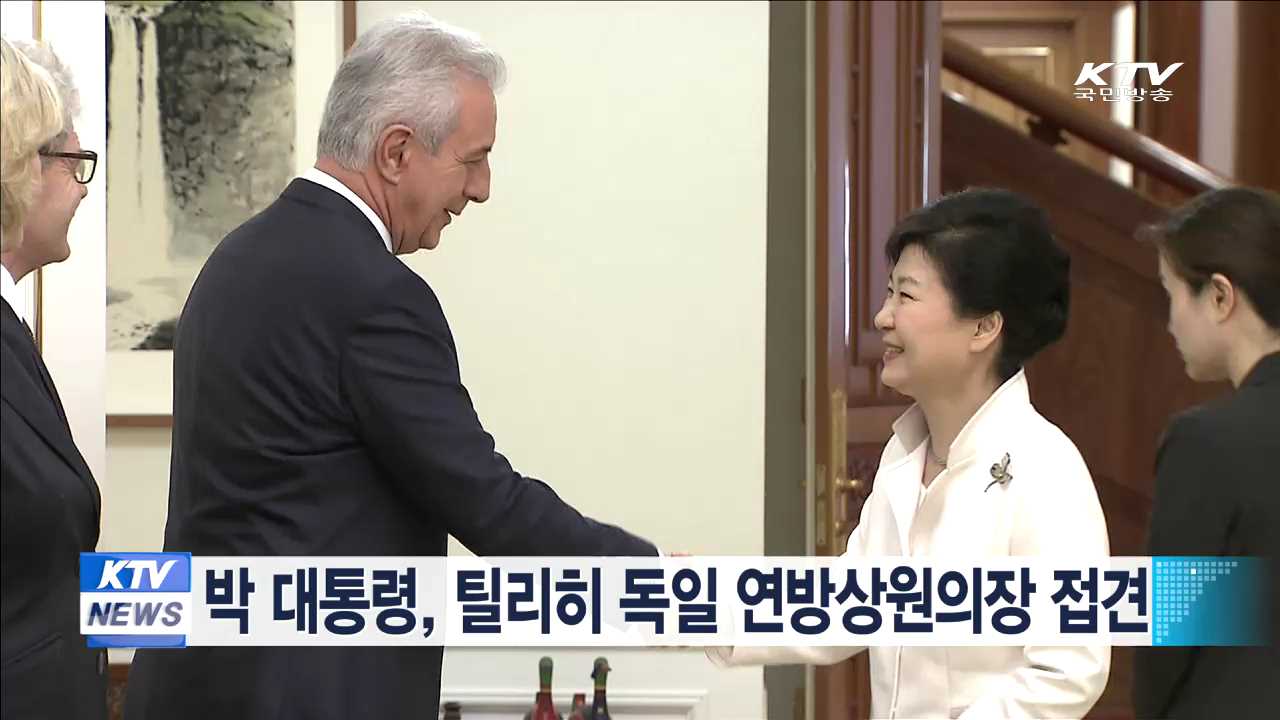 박 대통령, 틸리히 독일 연방상원의장 접견