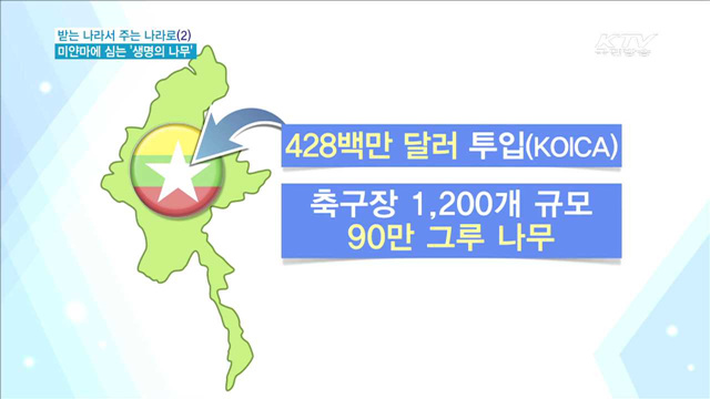 미얀마 황무지에 심는 '생명의 나무'