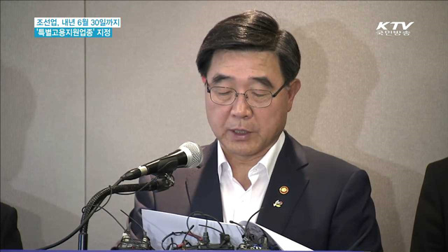 조선업 '특별고용지원업종'…7천800개 업체 대상