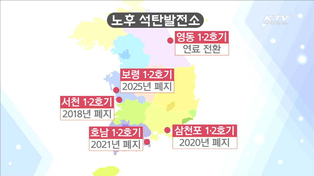 노후 석탄발전소 폐지…"미세먼지 감축"