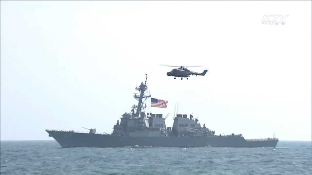 '림팩' 진행중…세종대왕함 최강 전투력 과시