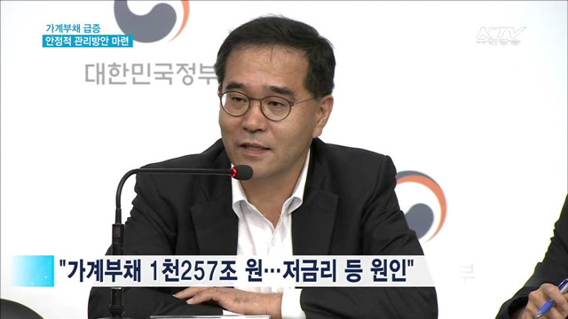 가계부채 급증…정부, 안정적 관리방안 마련