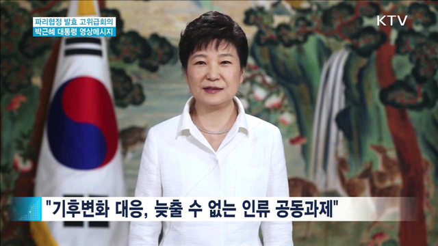 "신기후체제 '파리협정' 연내비준 적극 노력"