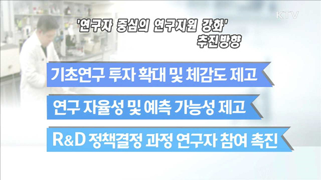 '연구자 중심 연구지원'…기초연구 투자 확대