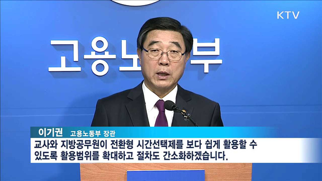 일·가정 양립제도 활용해 청년 일자리 2만 5천 개 만든다