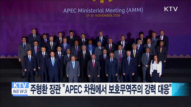 주형환 장관 "APEC 차원에서 보호무역주의 강력 대응"