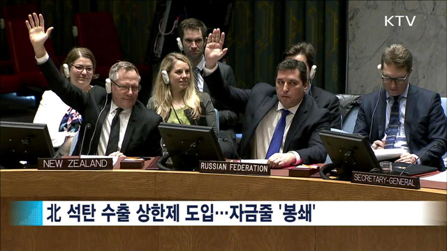 새 대북제재안 채택…'석탄수출 상한제'로 압박