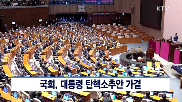 국회, 대통령 탄핵소추안 가결