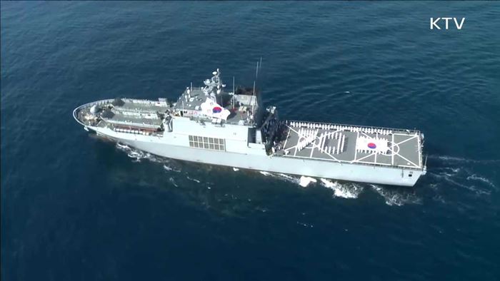 해군 '독도방어훈련'…구축함·초계기 참가