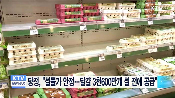 당정, "설물가 안정…달걀 3천600만개 설 전에 공급"