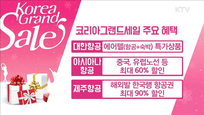 외국인 대상 '코리아그랜드세일' 내일 개막