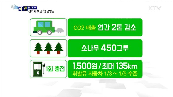 친환경 전기차 보급 '엉금엉금' 