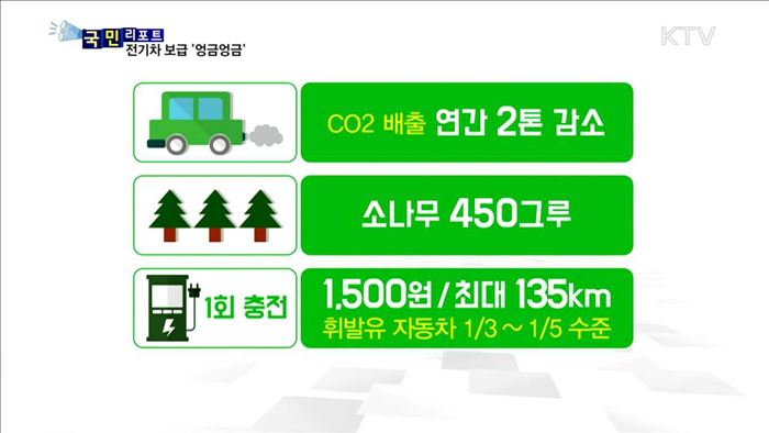 친환경 전기차 보급 '엉금엉금'
