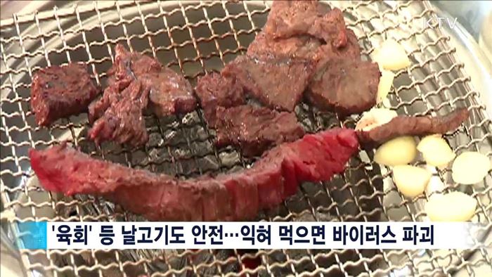 사람 감염 사례 없어…"육류, 먹어도 안전"