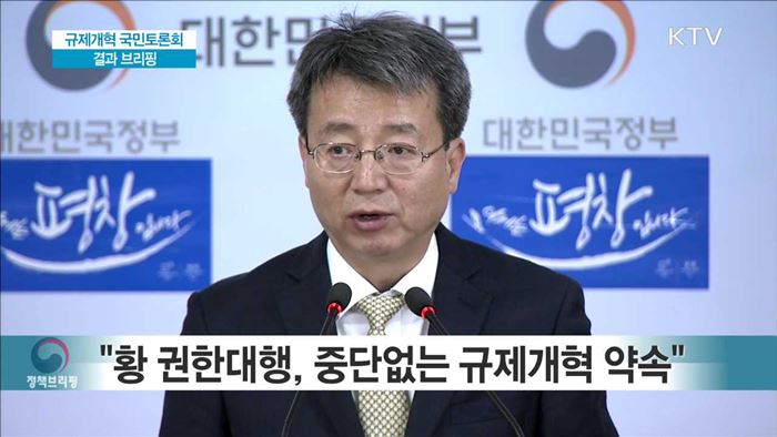 규제개혁 국민토론회 결과 브리핑