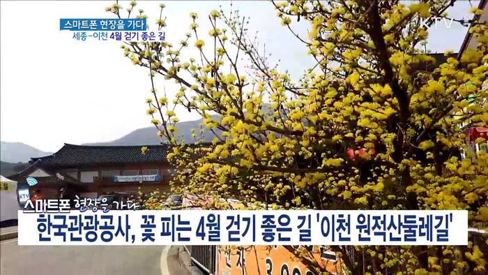 한국관광공사, 꽃 피는 4월 걷기 좋은 길 '이천 원적산둘레길'