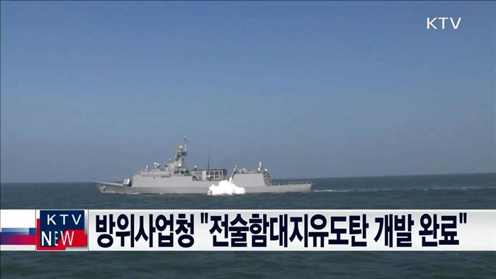 방위사업청 "전술함대지유도탄 개발 완료"