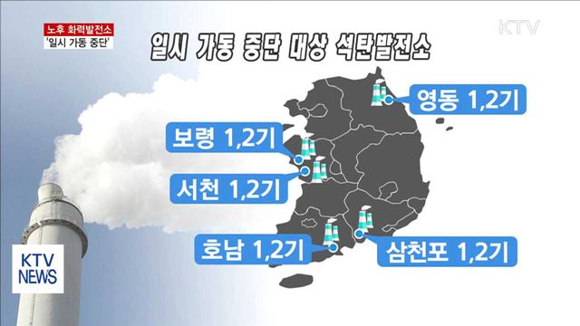 노후 화력발전소 6월 한달간 '셧다운'…미세먼지 감축