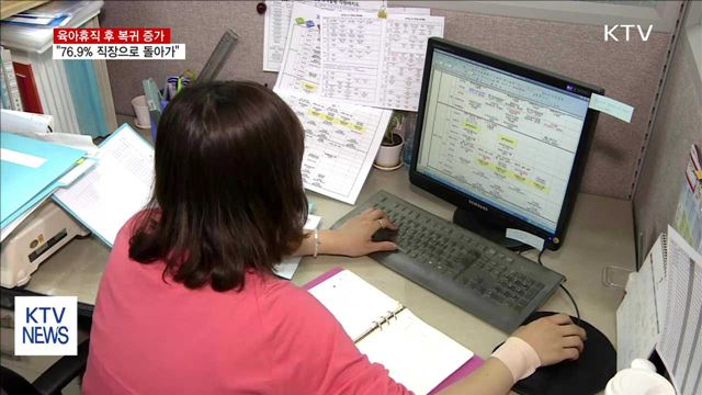 육아휴직 여성 76.9% 직장복귀…복귀율 증가