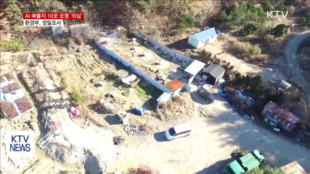 AI 매몰지 10곳 오염 '의심'…환경부, 정밀조사