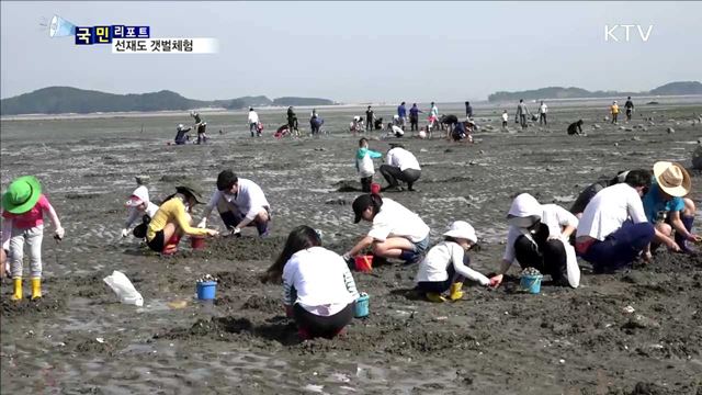 '웃음꽃 활짝' 선재도 갯벌체험