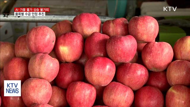 AI·가뭄 등으로 물가상승…품목별 수급 안정 추진