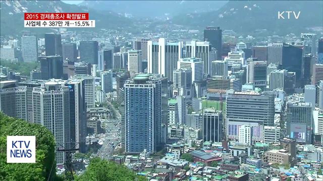 경제 전 분야 성장…사업체 수 387만 4천 개