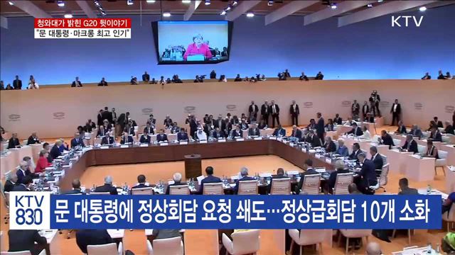 "G20 정상회의서 문 대통령·마크롱 최고 인기"