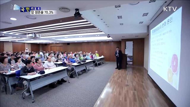 암 생존율 70.3%…극복 의지가 중요