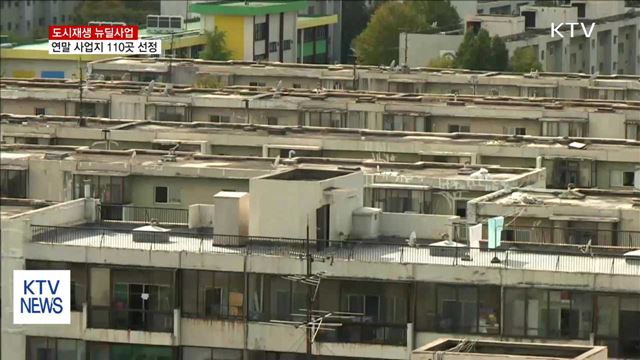 도시재생 뉴딜, 연말까지 사업지 110곳 선정