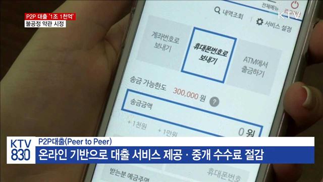 P2P 대출 1조 1천억…불공정 약관 개선해 투명성 높인다