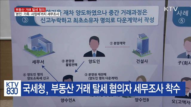 '본인·가족·사업체'까지 부동산 탈세혐의 세무 조사