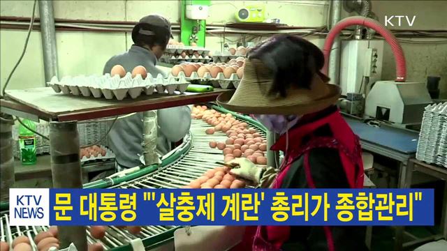 문 대통령 "'살충제 계란' 총리가 종합관리"