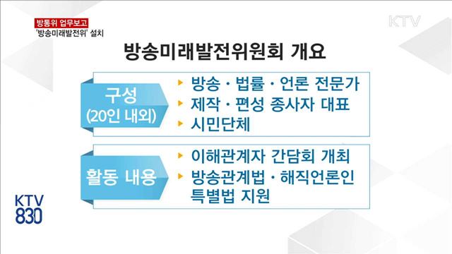 '방송미래발전위' 설치…공영방송 '공정성 회복' 초점