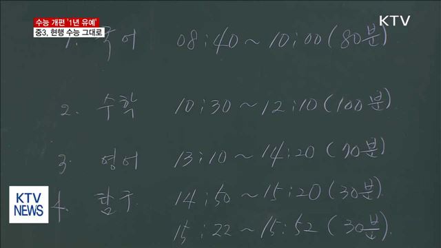 2021학년도 수능 개편 '1년 유예'… 종합 방안 마련