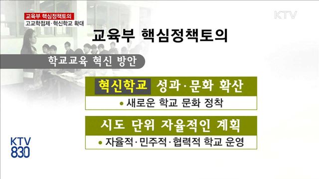 '고교학점제' 등 공교육 혁신·평생교육 확대