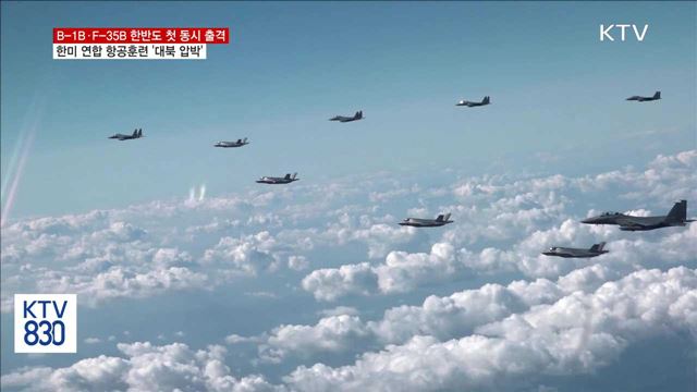 한미 연합 항공훈련…B-1B·F-35B 한반도 동시 출격