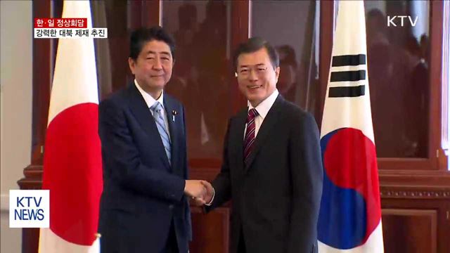 한·일 정상회담…"대화보다 제재·압박"