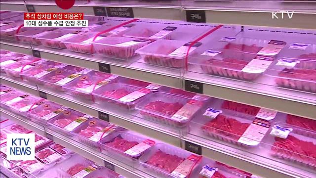 추석 상차림 예상 비용은?…성수품 수급 안정 추진