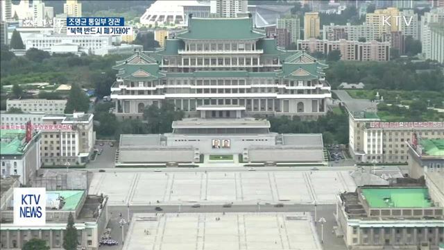 "북핵 폐기, 정부와 국제사회의 일치된 합의"