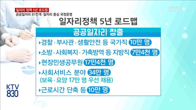 일자리 로드맵…81만 공공일자리·일자리중심 국정운영