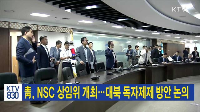 靑, NSC 상임위 개최…대북 독자제제 방안 논의