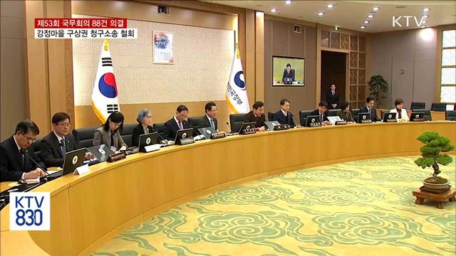 제53회 국무회의…강정마을 구상권 청구소송 철회