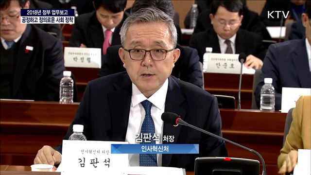 2018년 인사혁신처 업무보고