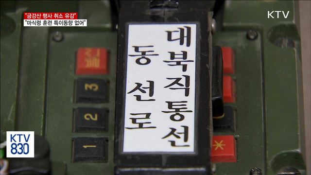 "금강산 행사 취소 유감…마식령 훈련 특이동향 없어"