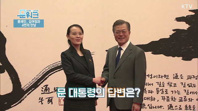 문재인, 김여정과 4번의 만남