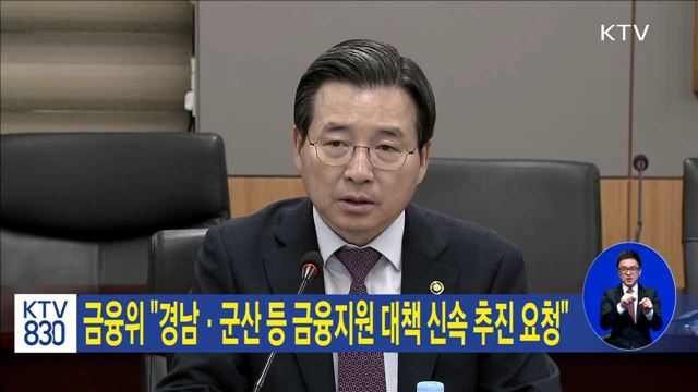 금융위 "경남·군산 등 금융지원 대책 신속 추진"