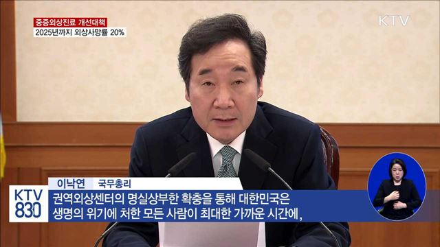 2025년까지 외상사망률 20%로 낮춘다